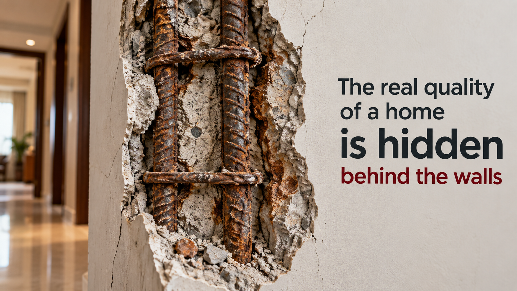 The real quality of a home is hidden behind the walls